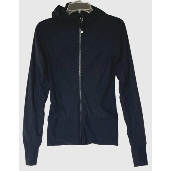 Lululemon In Flux Black Reversible Full Zip Hoodie Jacket - Picture 1 of 16